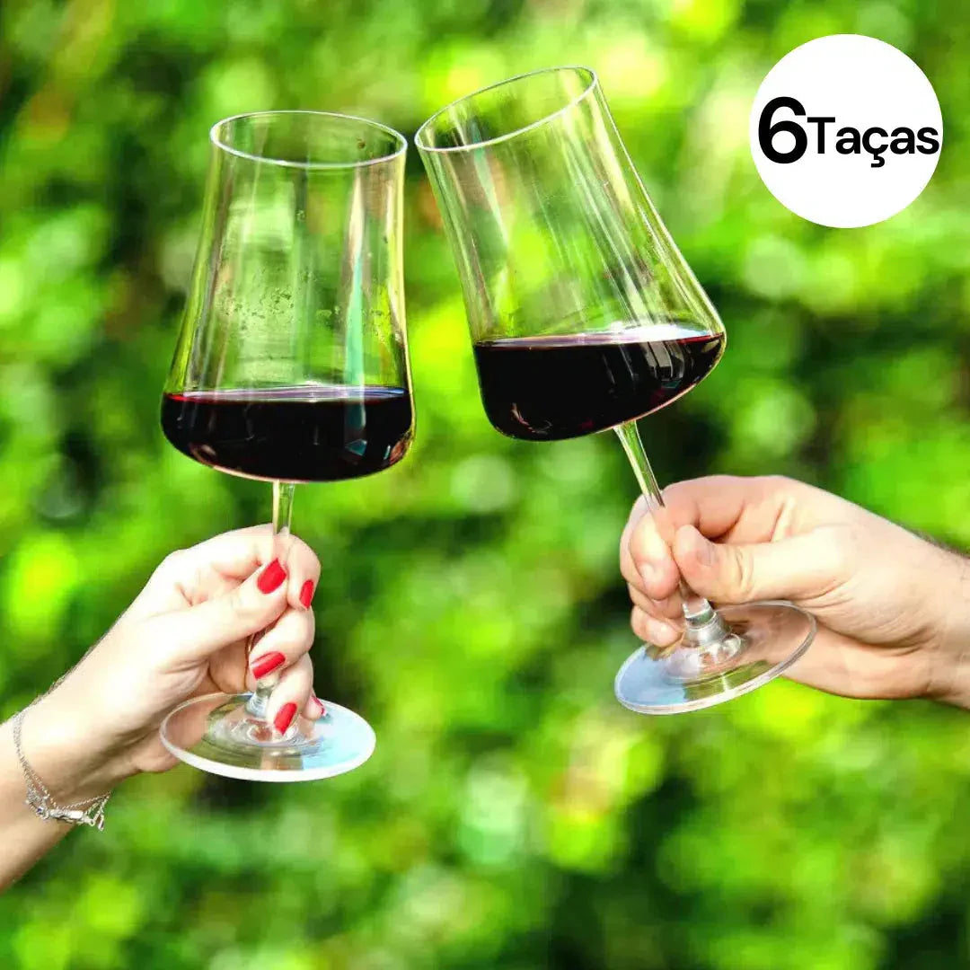 Kit com 6 Taças para Vinho em Cristal Bohemia Sommelier 460ml