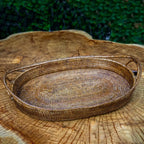 Bandeja em Rattan Bahali 55x39x11cm