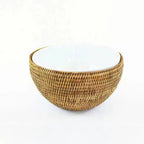 Bowl em Rattan com Suporte Bahali 15cm