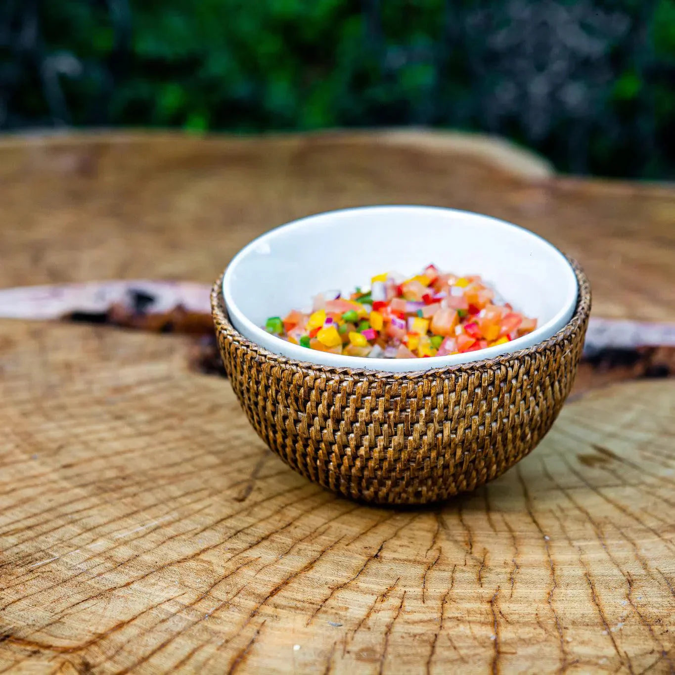 Bowl em Rattan com Suporte Bahali 15cm