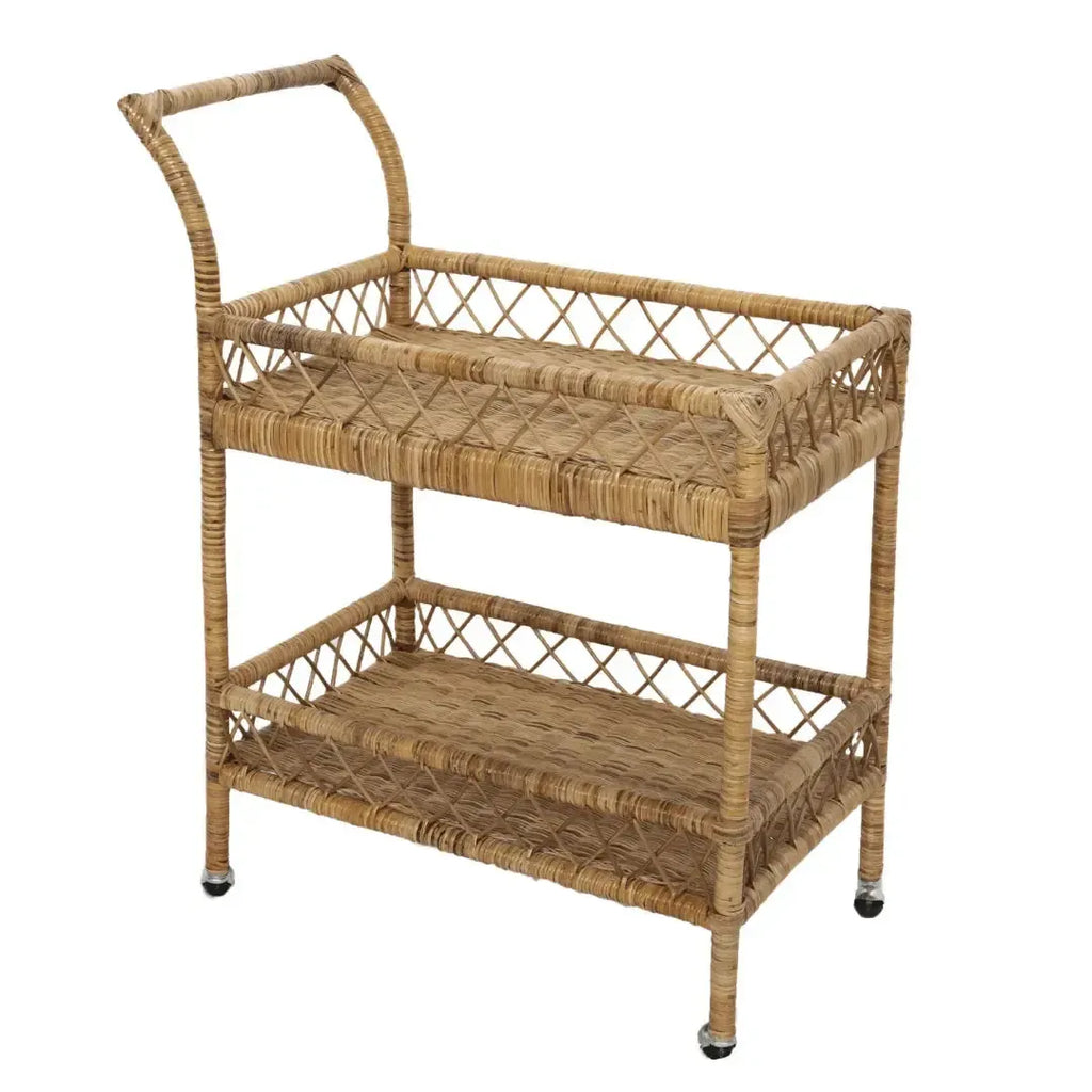 Carrinho em Rattan Bahali 80x48x91cm