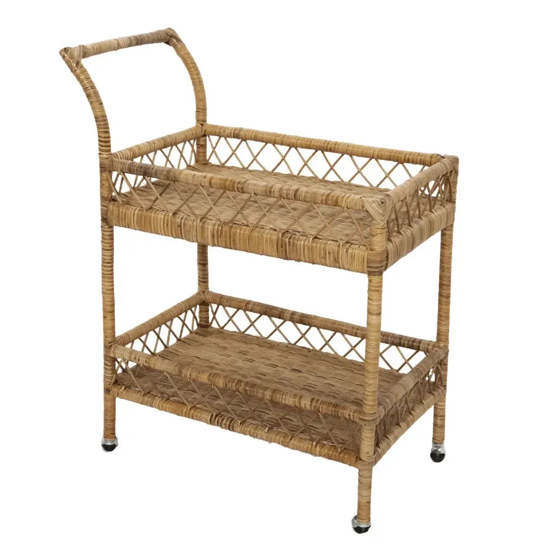 Carrinho em Rattan Bahali 80x48x91cm