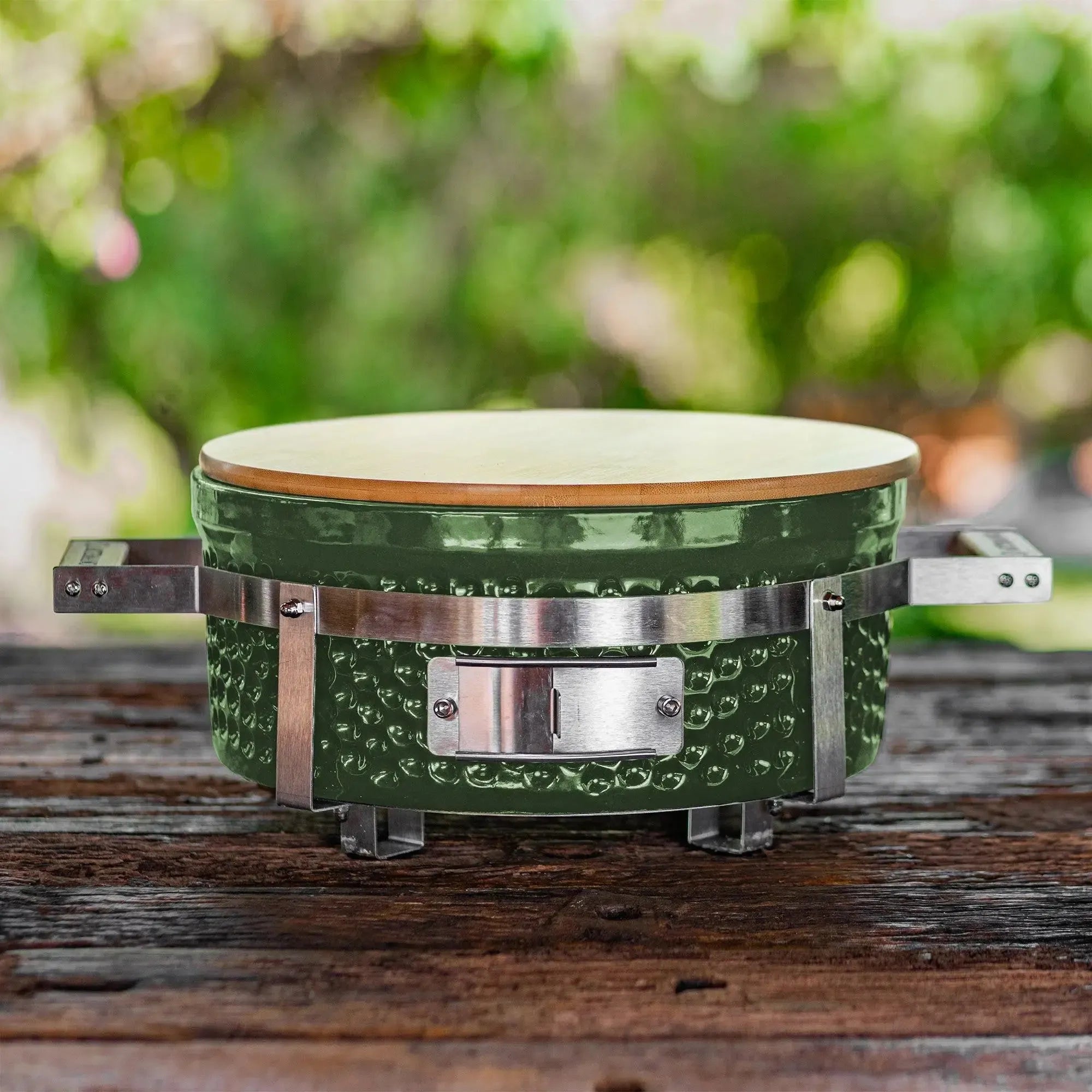 PRÉ-VENDA: Churrasqueira Portátil Hibachi Redonda Verde Artemano