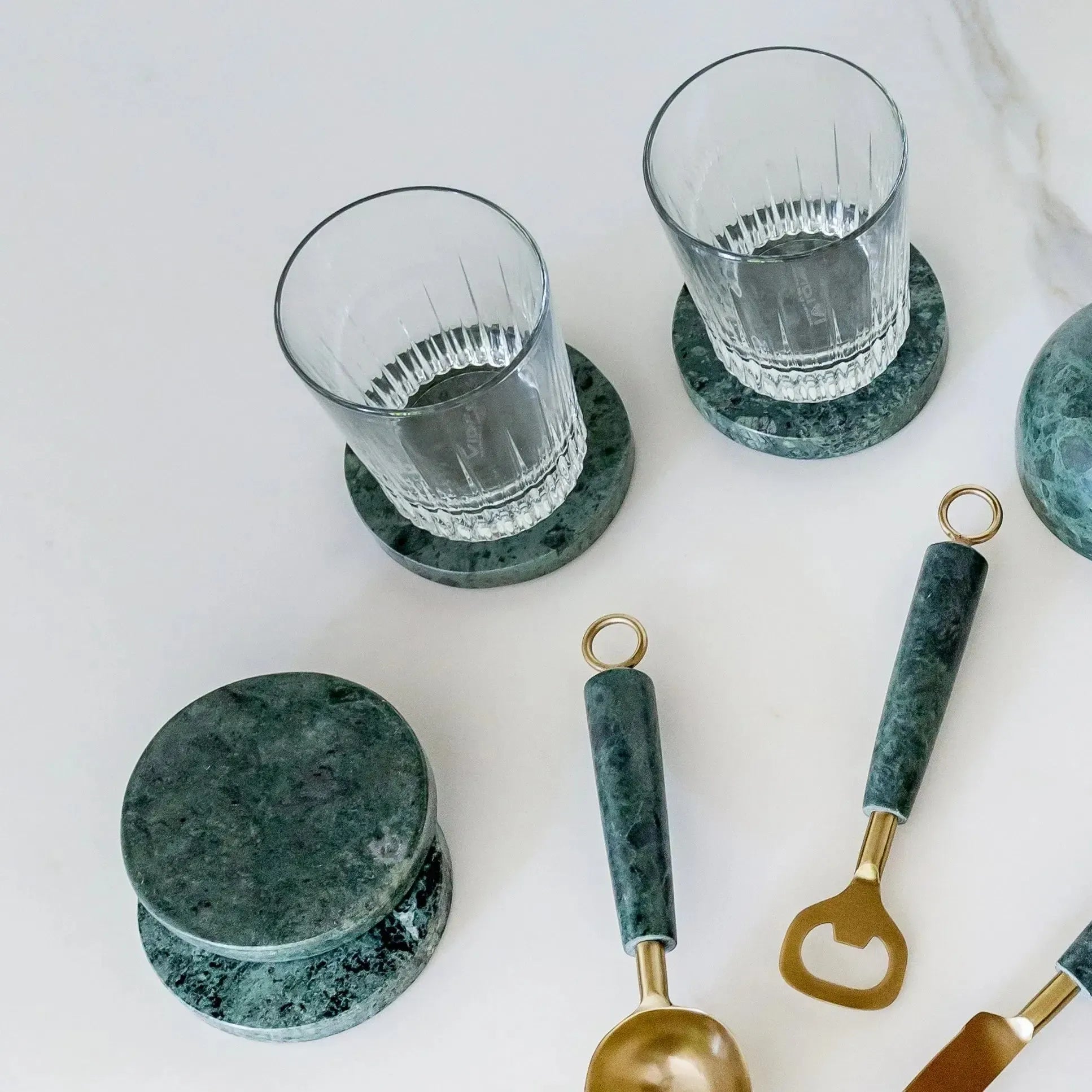 PRÉ-VENDA: Conjunto 4 Porta-copos Green Marble