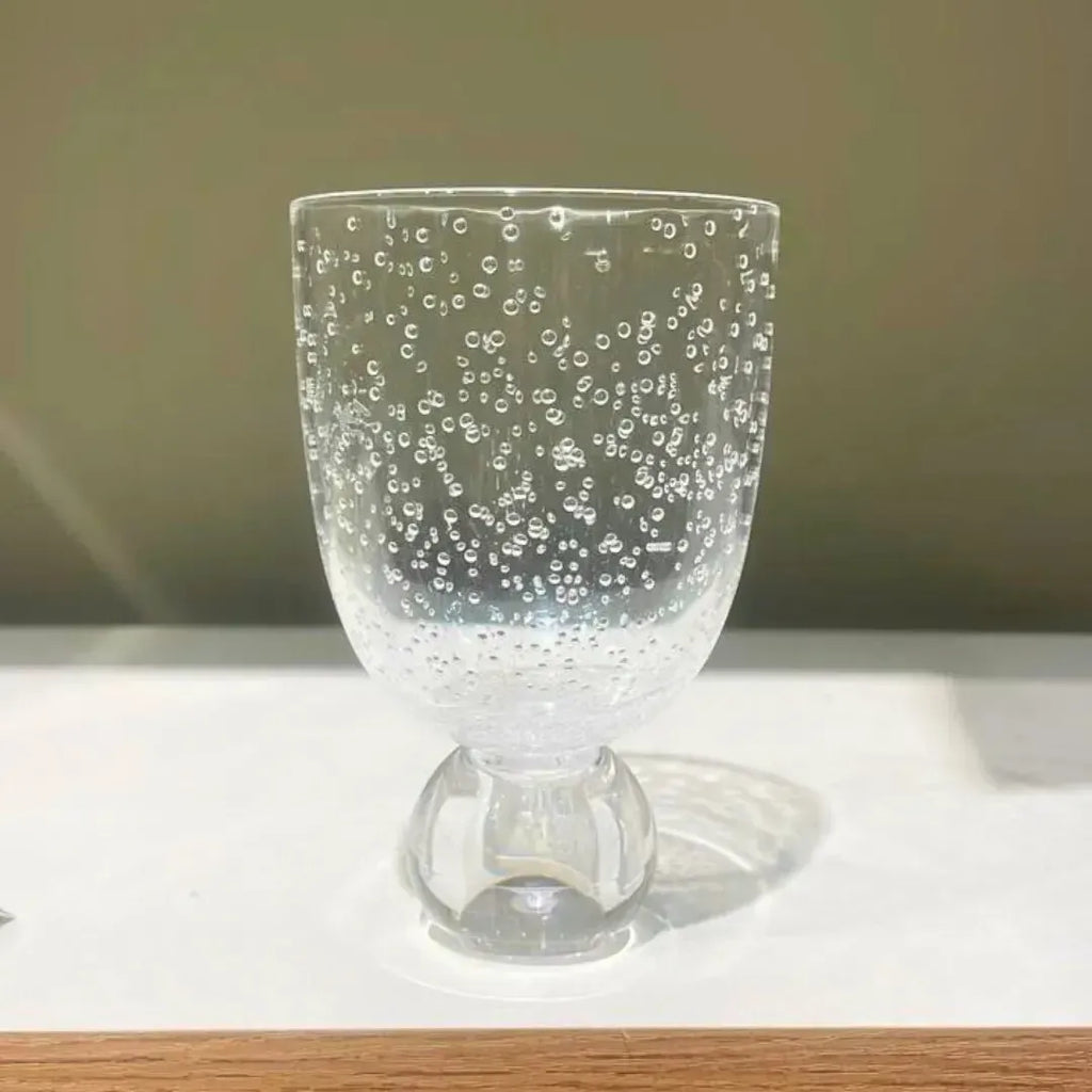Conjunto 6 Copos Acrilico Detalhes Bolhas base Esfera Transparente Linha Sintonia 360ml