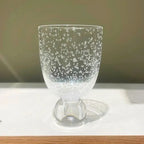 Conjunto 6 Copos Acrilico Detalhes Bolhas base Esfera Transparente Linha Sintonia 360ml