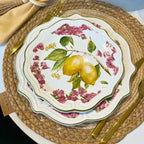 Jogo 6 Pratos de Sobremesa Cerâmica Imperial 22cm Scalla