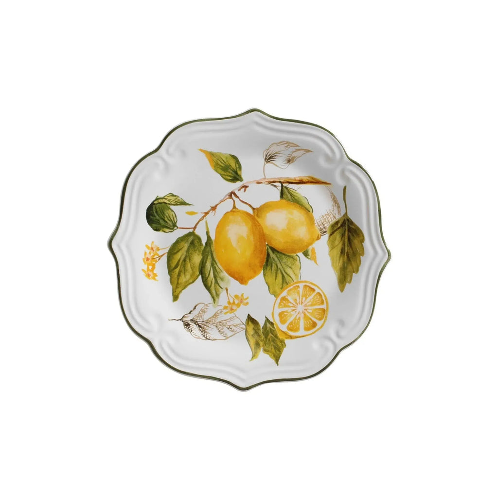 Jogo 6 Pratos de Sobremesa Cerâmica Toscana 20cm Scalla