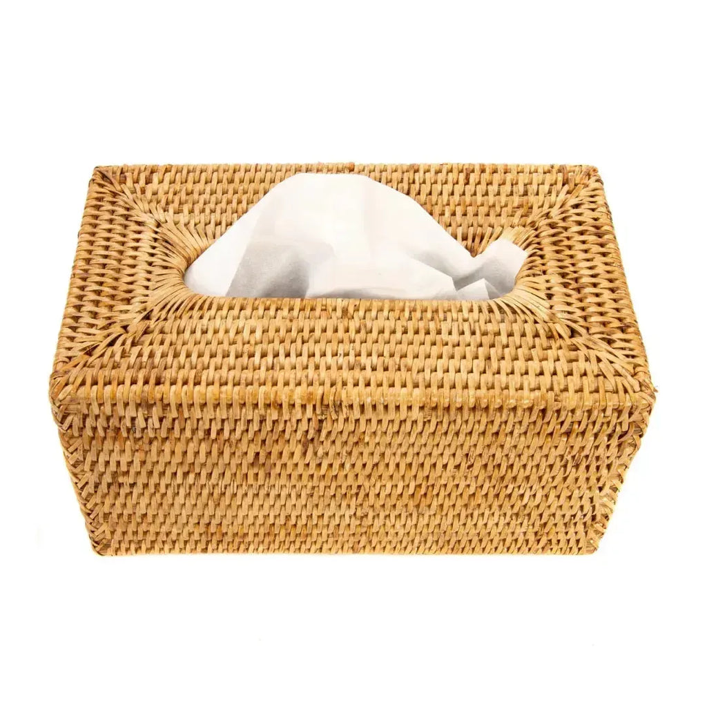 Porta Lenço em Rattan Bahali 25x14x10cm