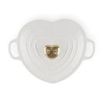 Panela Le Creuset Coração Cotton com Pegador Dourado 1,9L 20cm