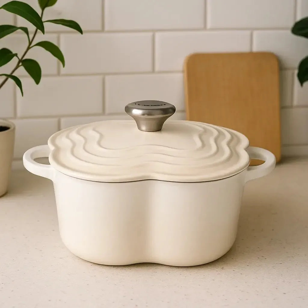 Panela Le Creuset Flor Tradition Meringue 20cm