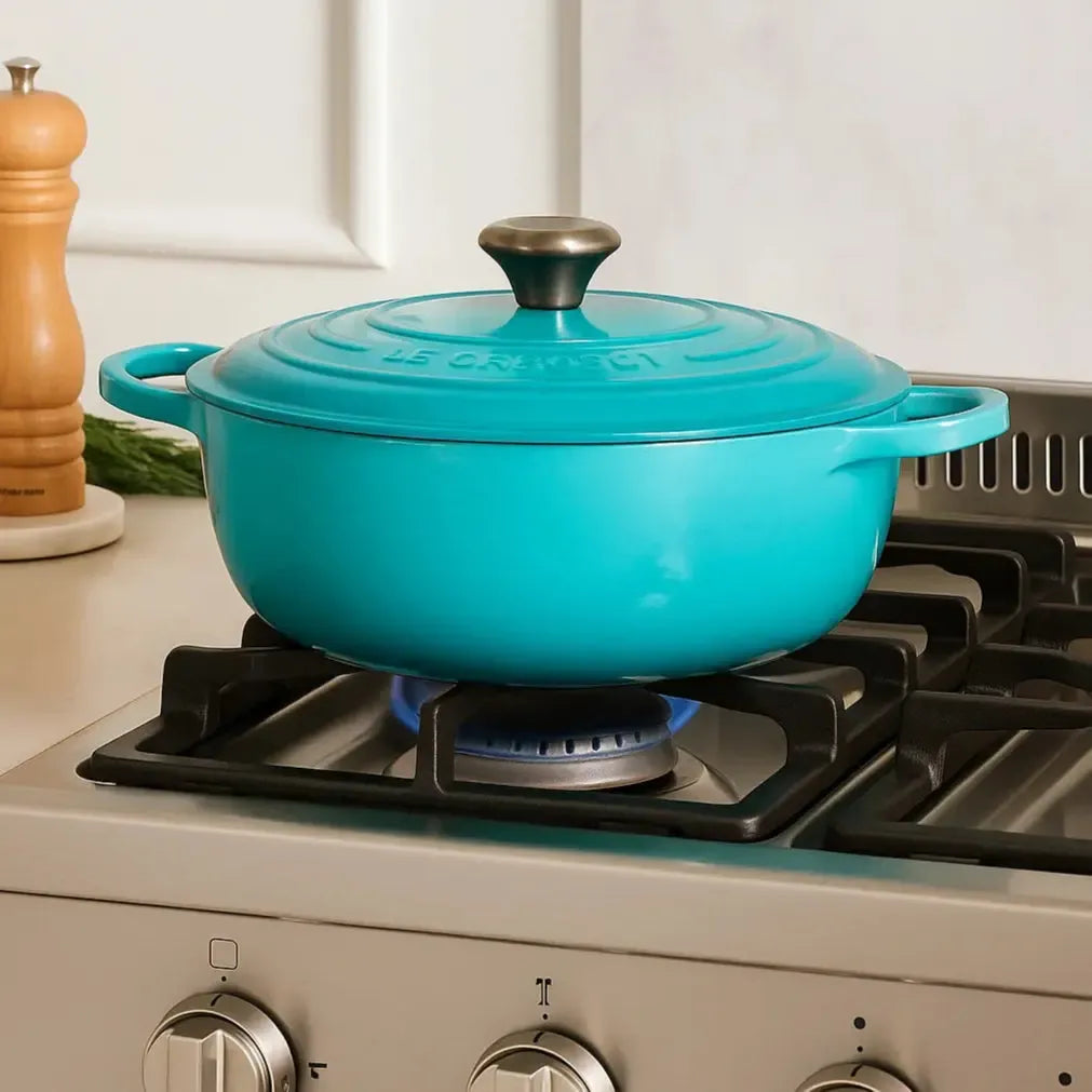 Panela Le Creuset Marmita Signature Azul Caribe 26cm