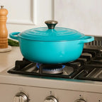 Panela Le Creuset Marmita Signature Azul Caribe 26cm