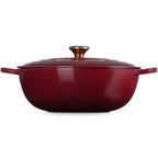 Panela Le Creuset Marmita Signature Rhone com Pegador Dourado 32cm