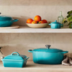 Panela Le Creuset Oval Signature Azul Caribe 4,1L 27cm