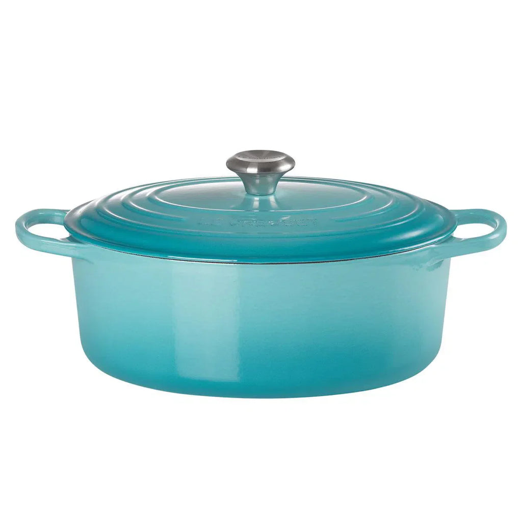 Panela Le Creuset Oval Signature Azul Caribe 4,1L 27cm