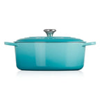 Panela Le Creuset Oval Signature Azul Caribe 4,1L 27cm