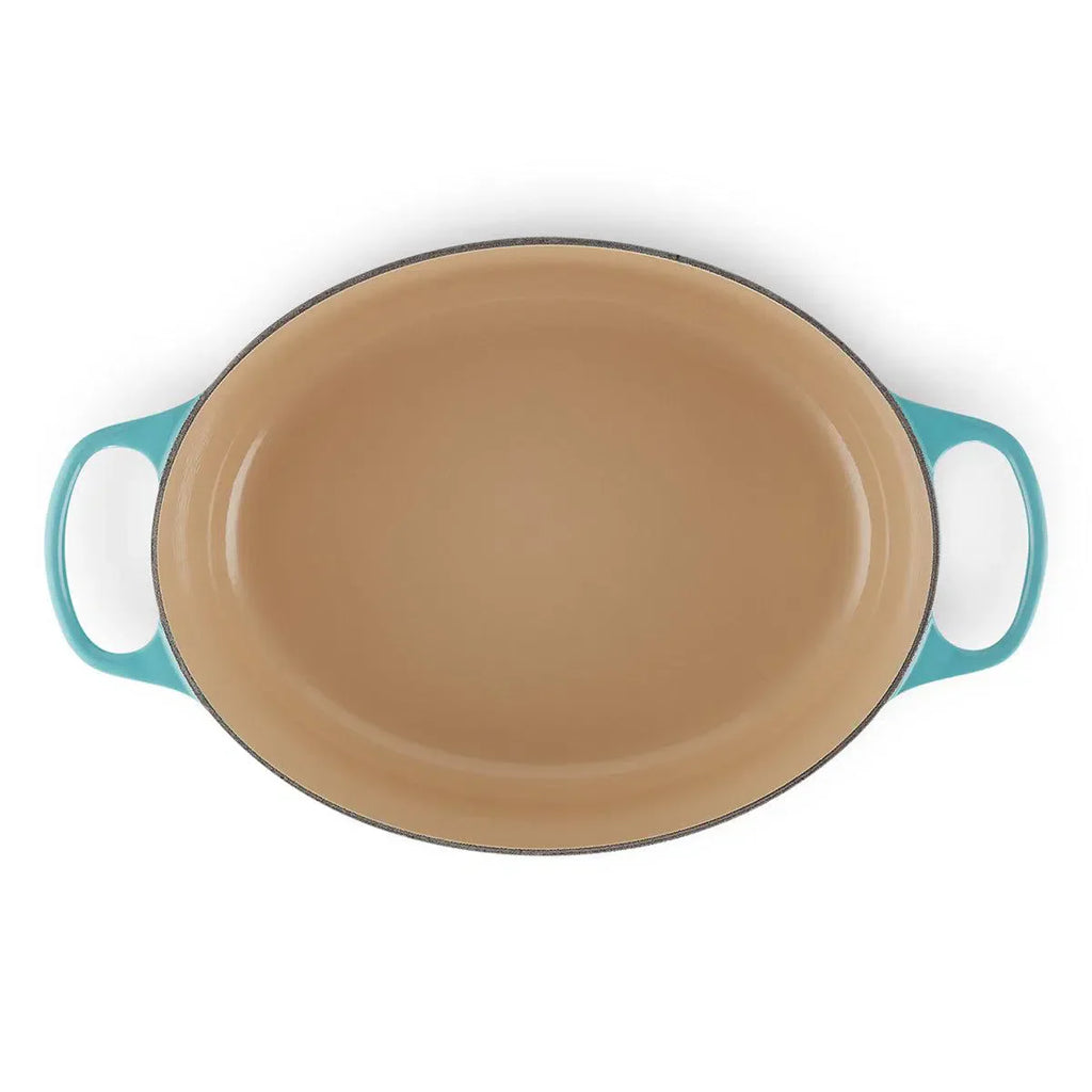 Panela Le Creuset Oval Signature Azul Caribe 4,1L 27cm