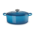 Panela Le Creuset Oval Signature Azul Marseille 4,1L 27cm