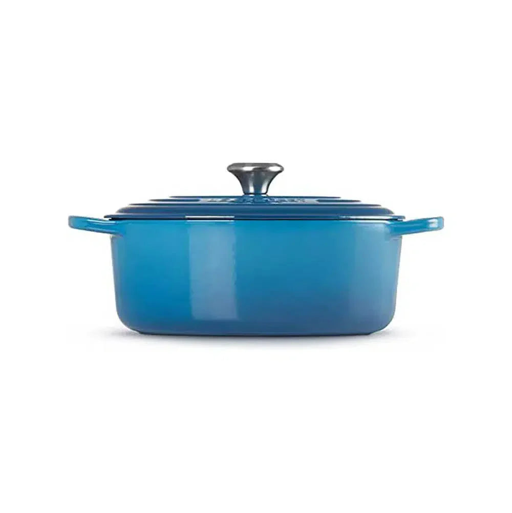 Panela Le Creuset Oval Signature Azul Marseille 4,1L 27cm
