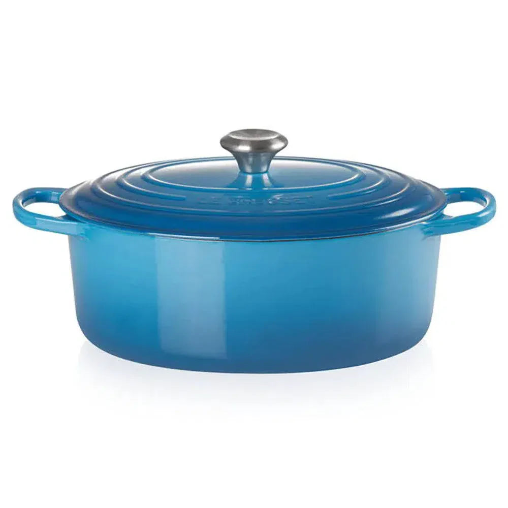 Panela Le Creuset Oval Signature Azul Marseille 6,3L 31cm