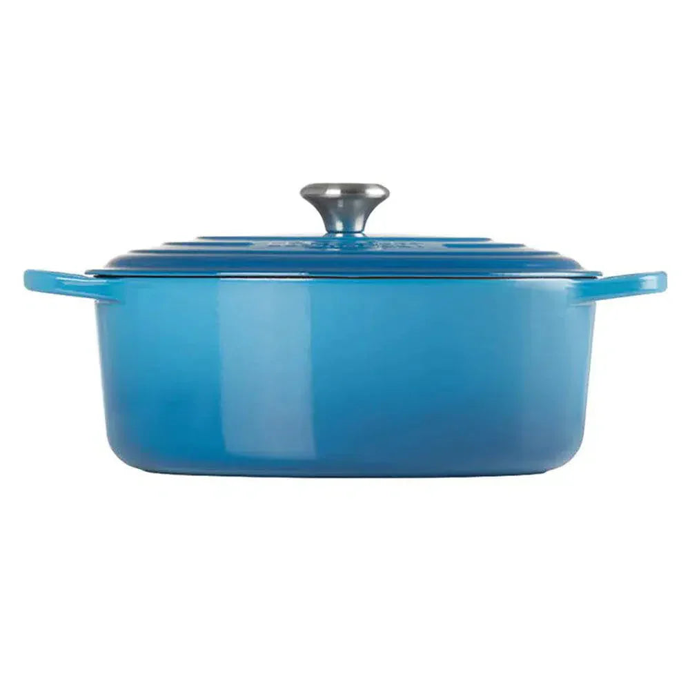 Panela Le Creuset Oval Signature Azul Marseille 6,3L 31cm