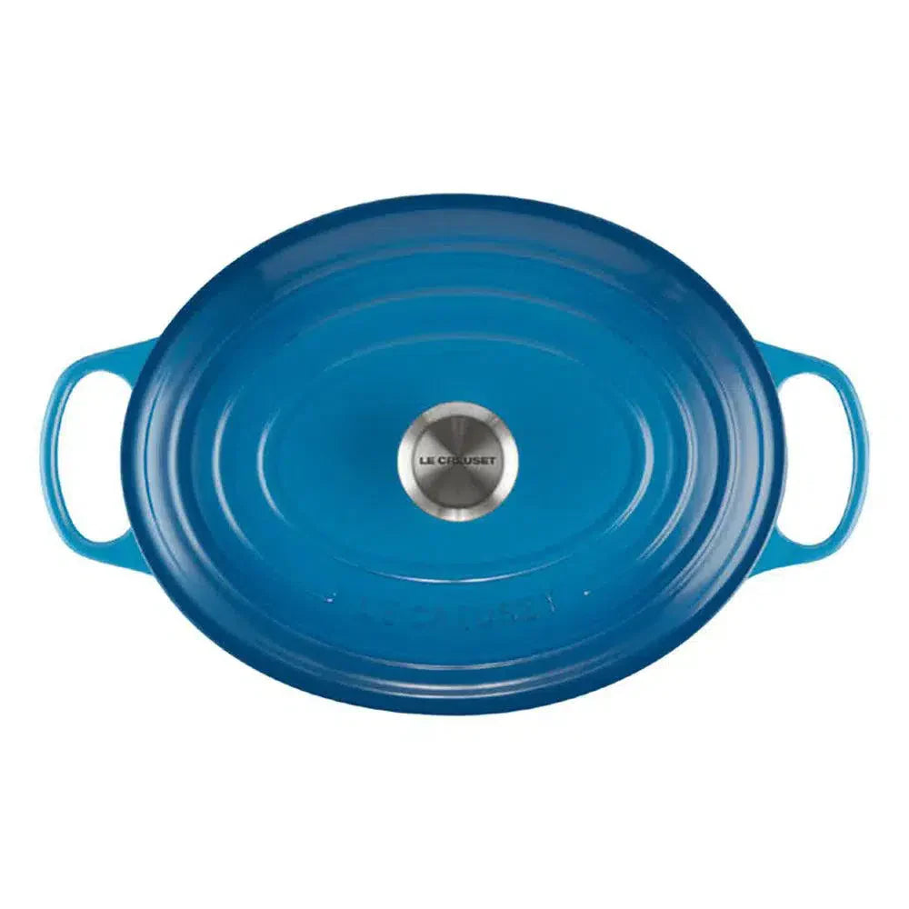Panela Le Creuset Oval Signature Azul Marseille 6,3L 31cm