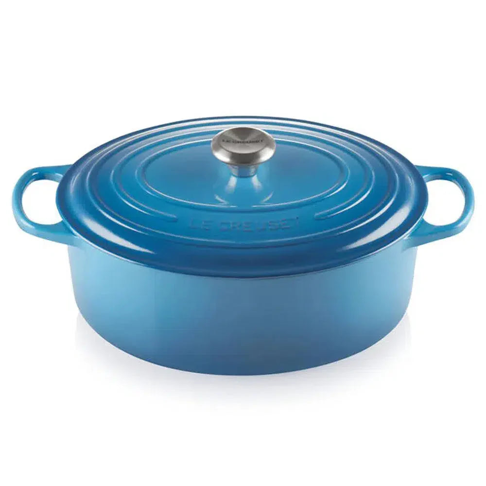 Panela Le Creuset Oval Signature Azul Marseille 6,3L 31cm
