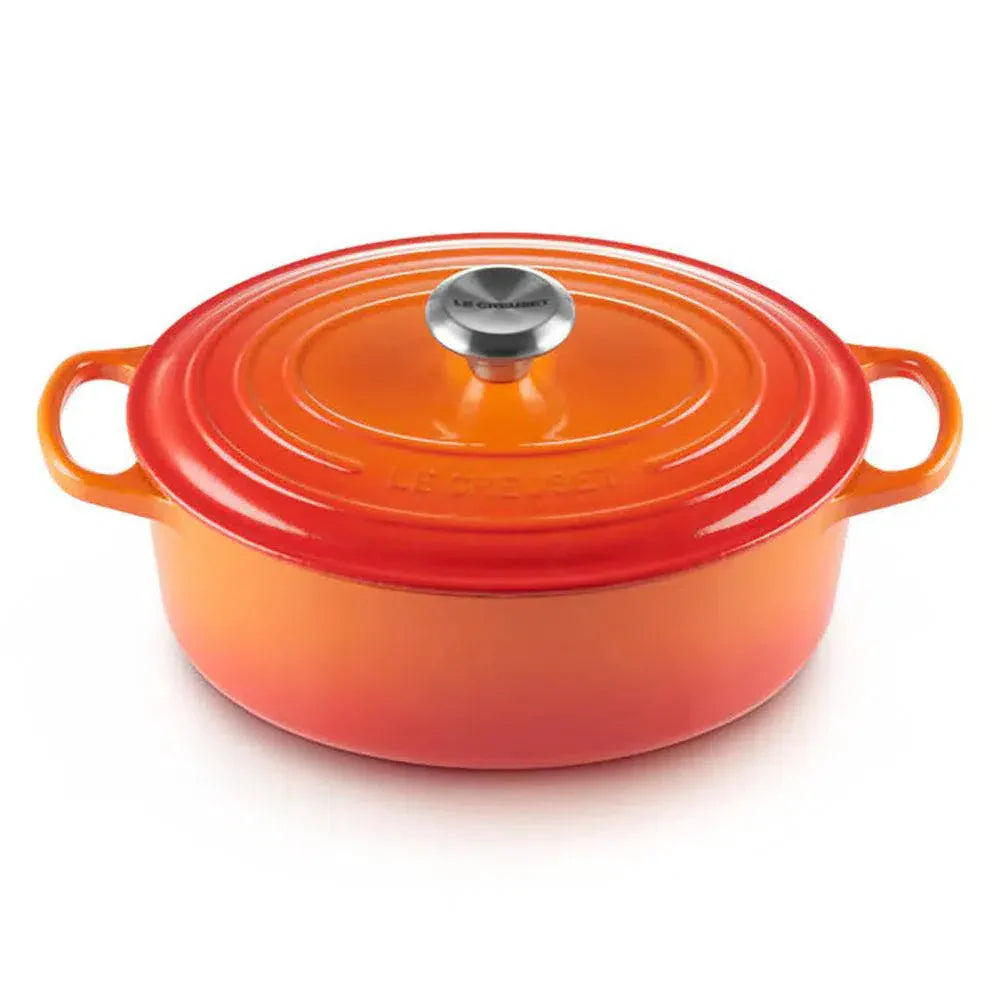 Panela Le Creuset Oval Signature Laranja 4,1L 27cm