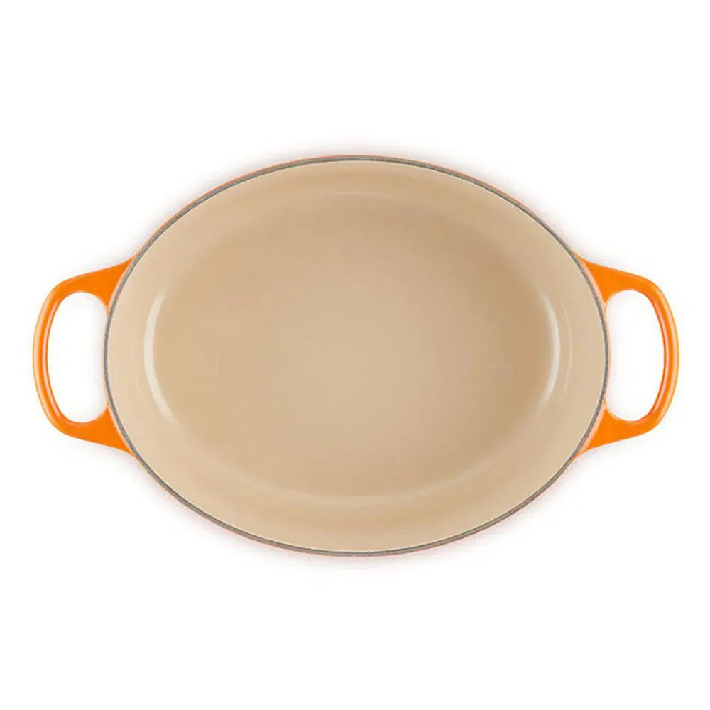 Panela Le Creuset Oval Signature Laranja 6,3L 31cm