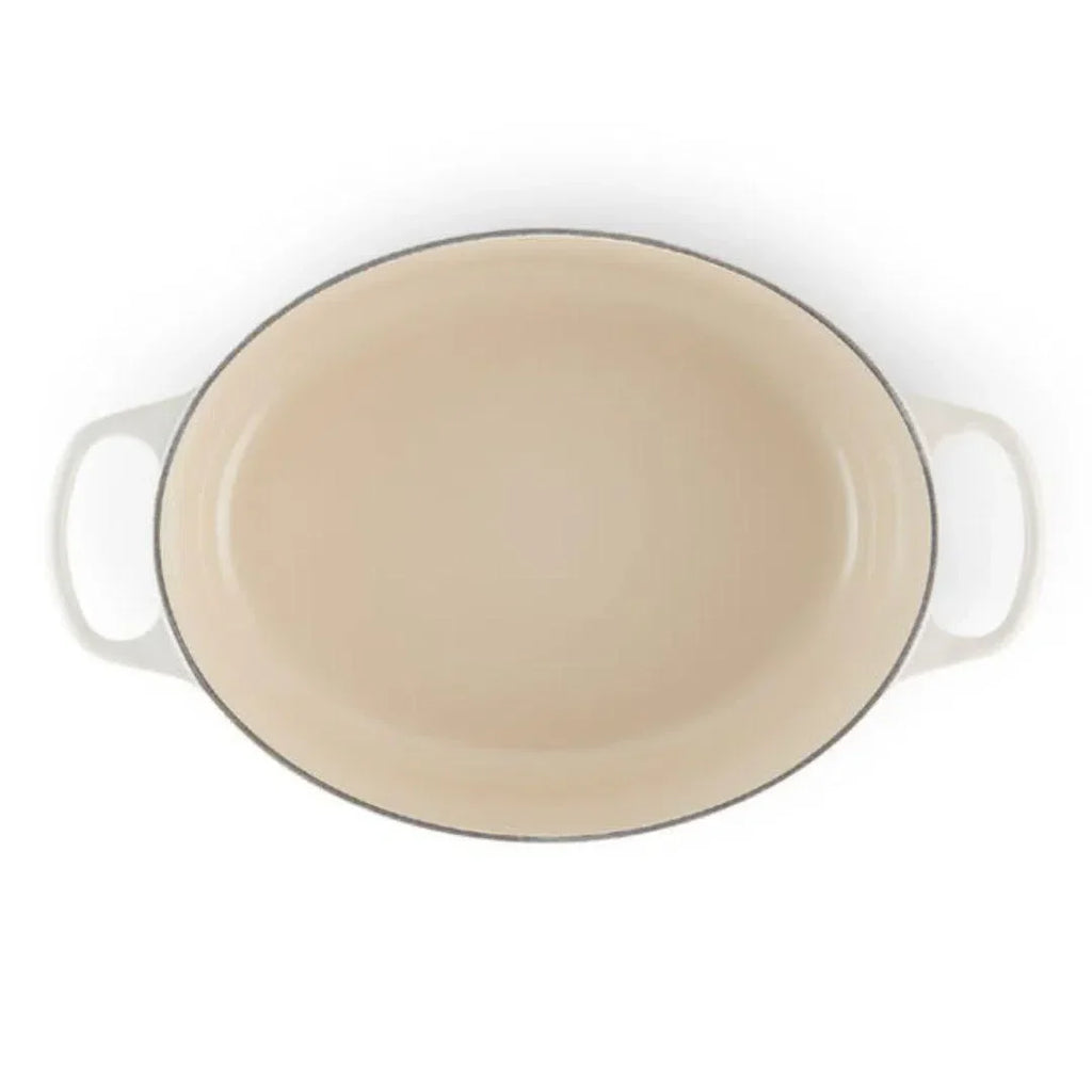 Panela Le Creuset Oval Signature Meringue 6,3L 31cm