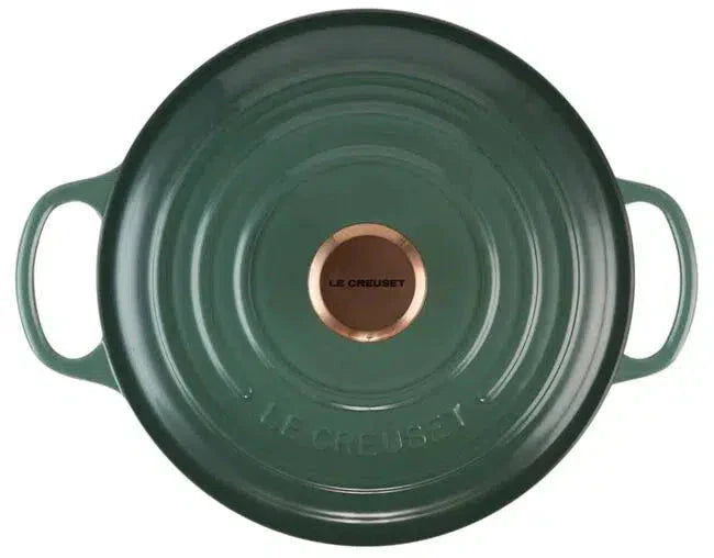 Panela Le Creuset Redonda Signature Artichaut com Pegador de Cobre 2,4L 20cm