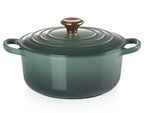Panela Le Creuset Redonda Signature Artichaut com Pegador de Cobre 2,4L 20cm