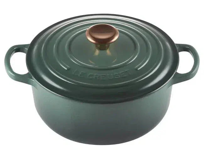 Panela Le Creuset Redonda Signature Artichaut com Pegador de Cobre 2,4L 20cm