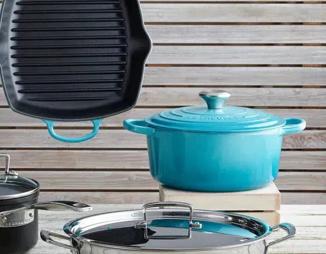 Panela Le Creuset Redonda Signature Azul Caribe 1,3L 16cm