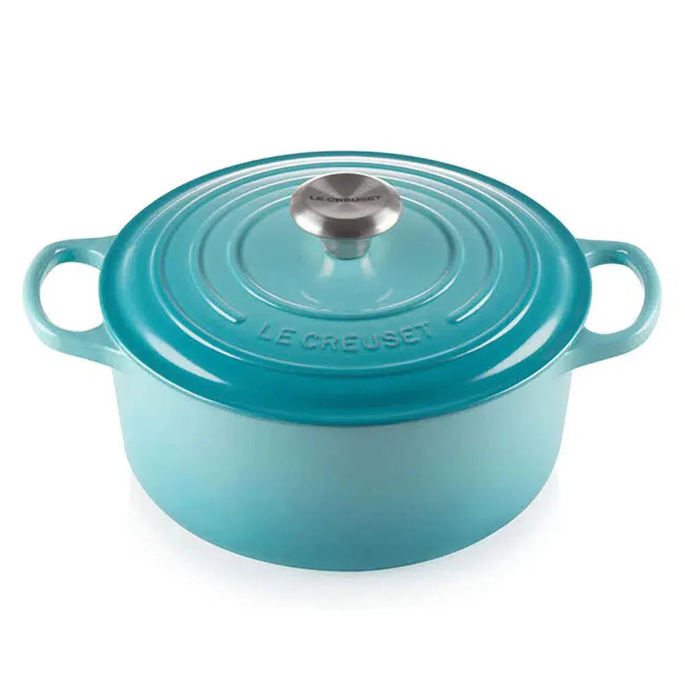 Panela Le Creuset Redonda Signature Azul Caribe 1,3L 16cm