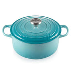 Panela Le Creuset Redonda Signature Azul Caribe 1,3L 16cm