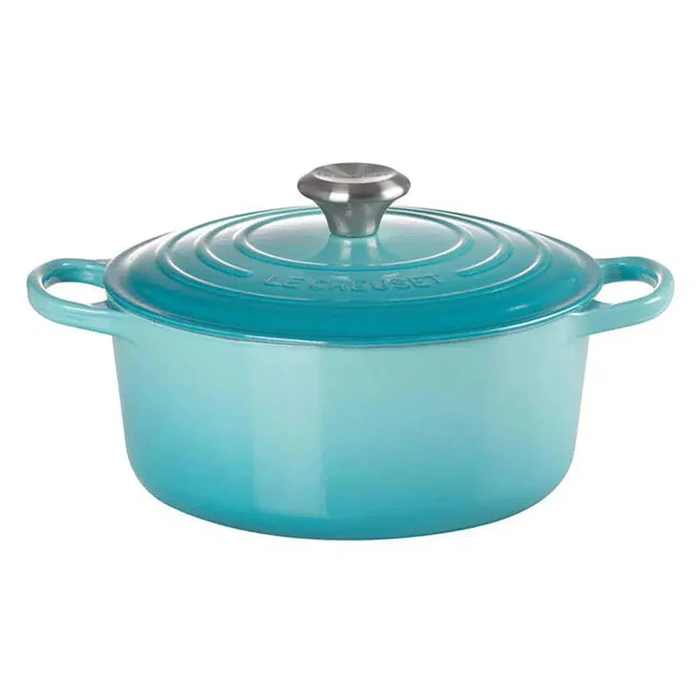 Panela Le Creuset Redonda Signature Azul Caribe 1,3L 16cm