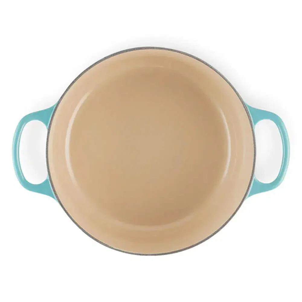 Panela Le Creuset Redonda Signature Azul Caribe 1,3L 16cm