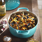 Panela Le Creuset Redonda Signature Azul Caribe 1,3L 16cm
