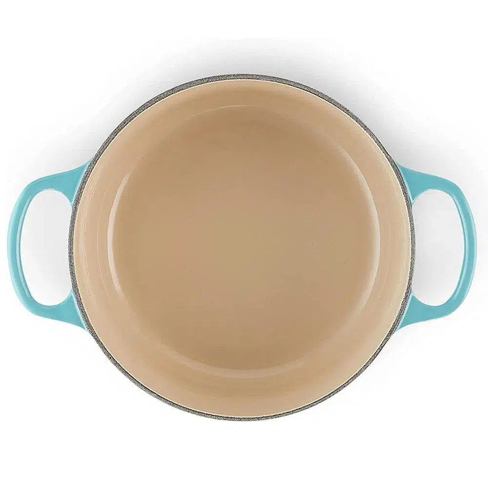 Panela Le Creuset Redonda Signature Azul Caribe 1,3L 16cm