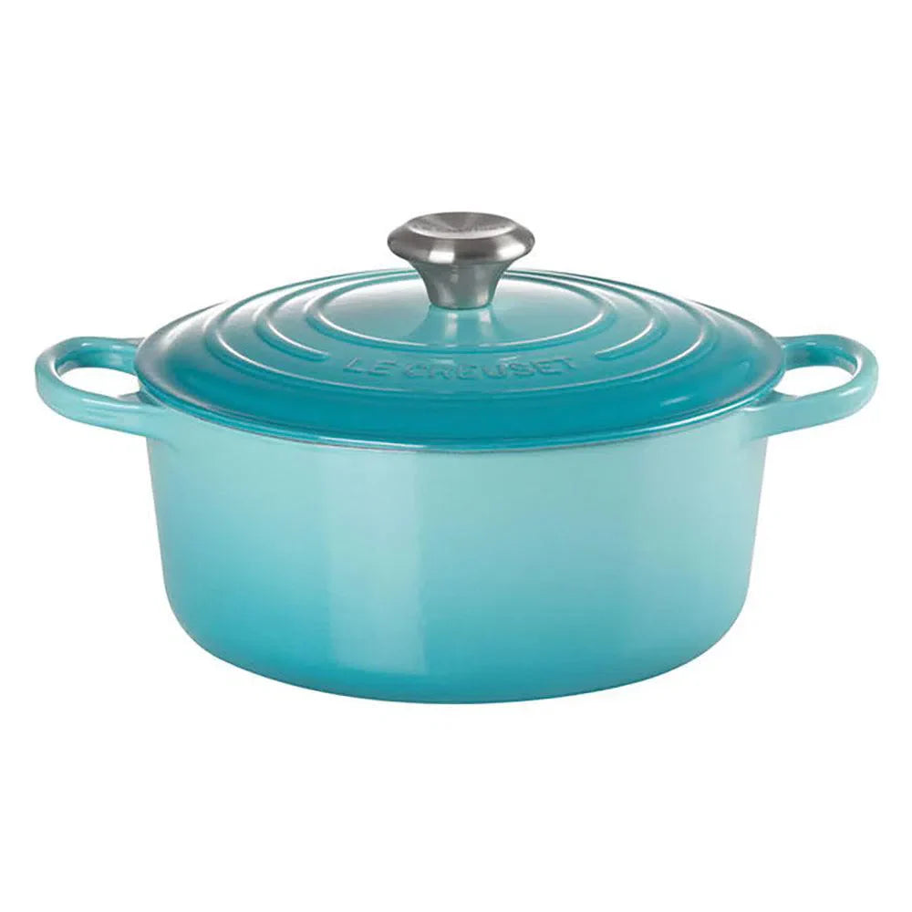 Panela Le Creuset Redonda Signature Azul Caribe 1,3L 16cm