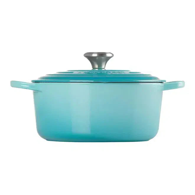 Panela Le Creuset Redonda Signature Azul Caribe 1,3L 16cm