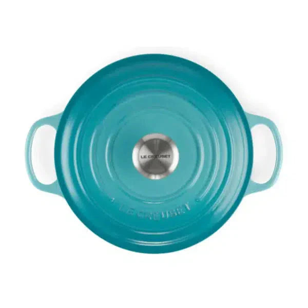 Panela Le Creuset Redonda Signature Azul Caribe 1,3L 16cm