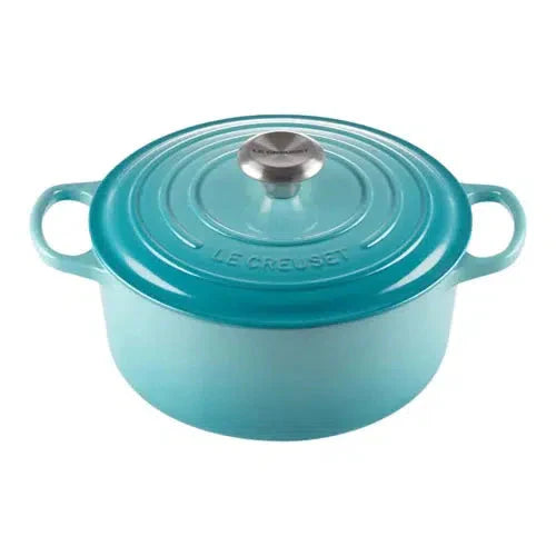 Panela Le Creuset Redonda Signature Azul Caribe 1,3L 16cm