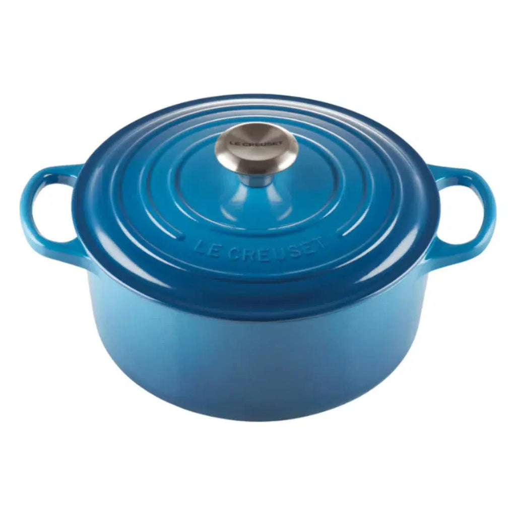 Panela Le Creuset Redonda Signature Azul Marseille 6,7L 28cm