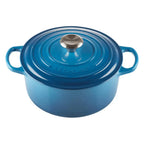 Panela Le Creuset Redonda Signature Azul Marseille 6,7L 28cm