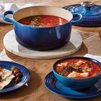 Panela Le Creuset Redonda Signature Azure 5,3L 26cm