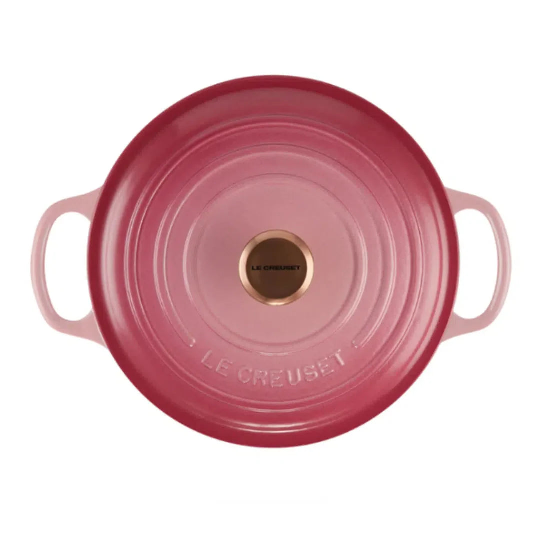 Panela Le Creuset Redonda Signature Berry com Pegador de Cobre 2,4L 20cm