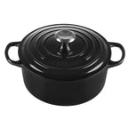 Panela Le Creuset Redonda Signature Black Onyx 2,4L 20cm